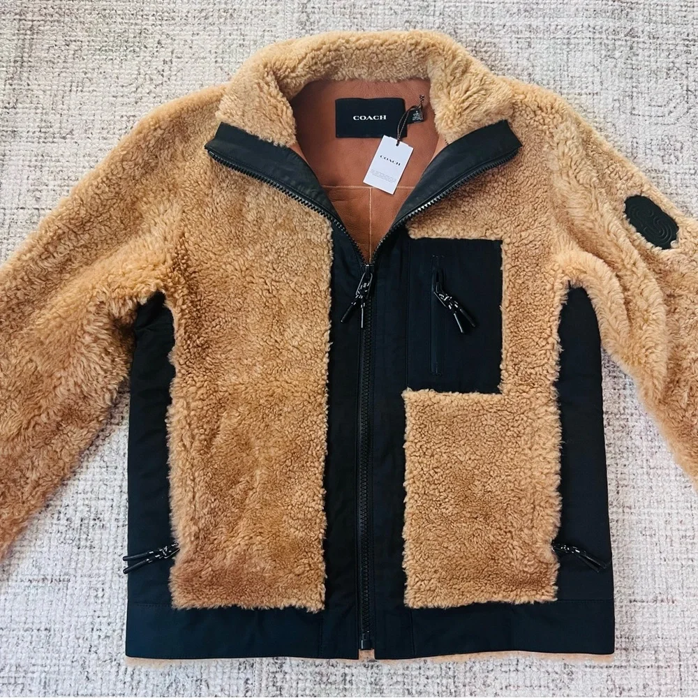 NWT Coach Shearling Jacket - Picture 2 of 13
